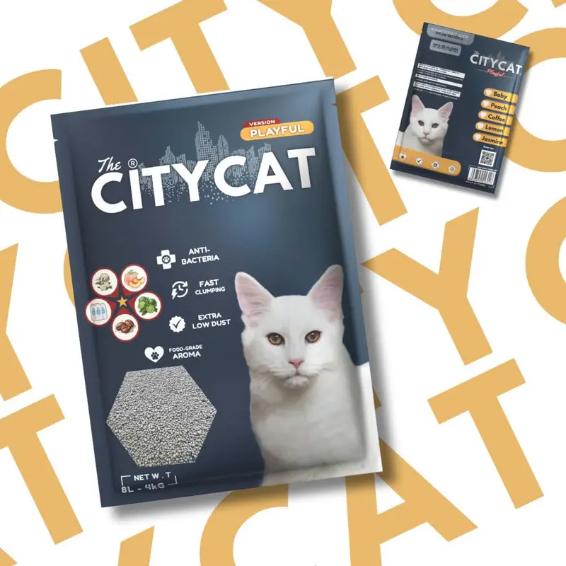 CÁT CITY CÁT AKICAT CÁT  THAN HOẠT TÍNH - Túi 8L_4kg(Vón Cục Tốt,Không Bụi,...)cát aki cho mèo, cát mèo citycat, cát vệ sinh cho mèo cát  vệ  sinh  mèo 3