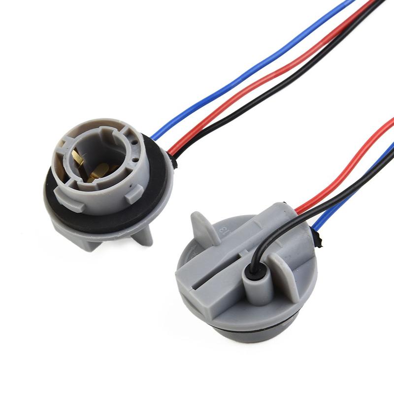 💯2PCS 1157 Bulb Socket BAY15D Socket P21/5W Adapter Brake Light ...