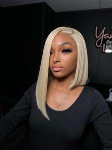 Short Human Hair Lace Front Wigs for Women, Gorgeous Fluffy Wigs with Baby Hair, Human Hair Wigs for Party, Daily Use