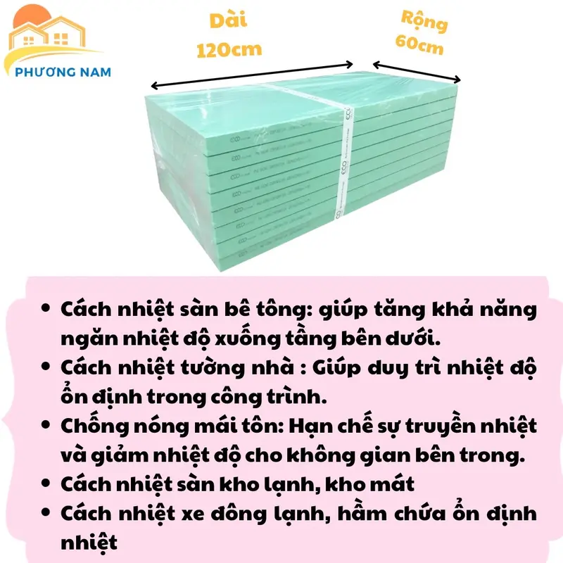 ￼Tấm Cách Nhiệt Eco XPS Foam - Cách nhiệt, cách âm, chống thấm cho các công trình xây dựng tường, trần, sân thượng. 1