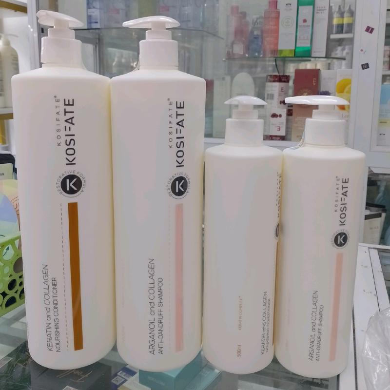 Cặp dầu gội dưỡng sinh kosifate - hỗ trợ cải thiện tóc xơ ngăn ngừa rụng và hỗ trợ mọc tóc - 1000ml to và 500ml nhỏ
