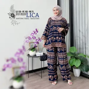SETELAN JUMBO RAYON BUSUI LD 130 BAHAN TEBAL BERKUALITAS