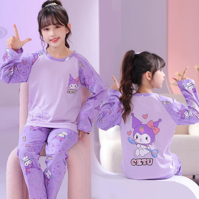 Sét bộ thu đông quần và áo in hình coromi-moledy bé trai - bé gái COROMI size 9-45 kg phong cách dễ thương YẾN 8899 Cho Bé Thun