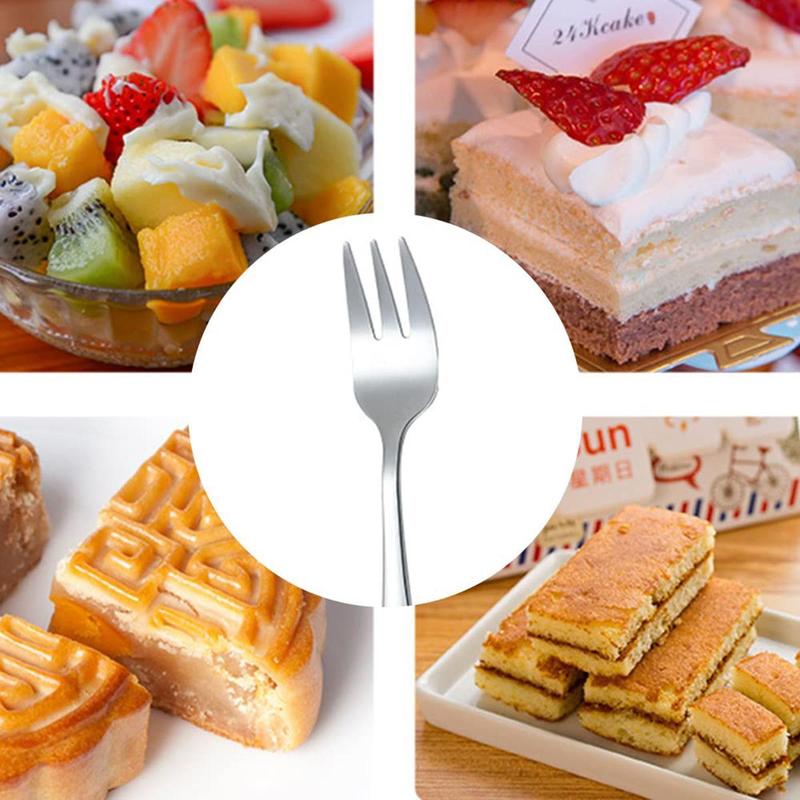 Product Introduction of Household Long-Handled Fork Stainless Steel Tableware, Western Steak Dessert Fork Hotel Fruit Tea 26