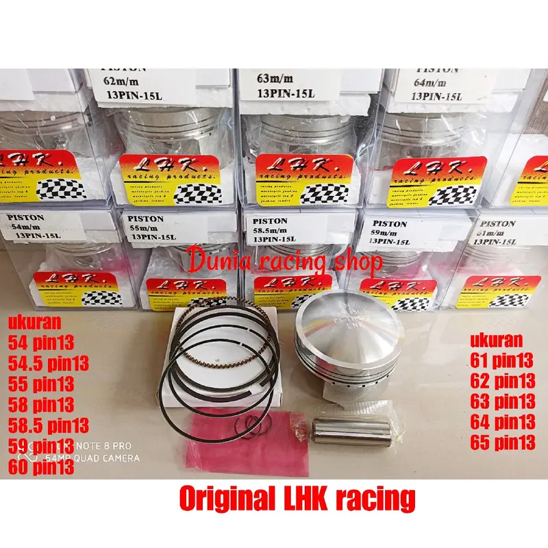Piston LHK Seher LHK 55 56 57 58 58.5 59 59.5 60 61 62 63 64 65 66 67 68 69 Pin 14 Original LHK 1set Seher Ring seher Pin piston paket 1