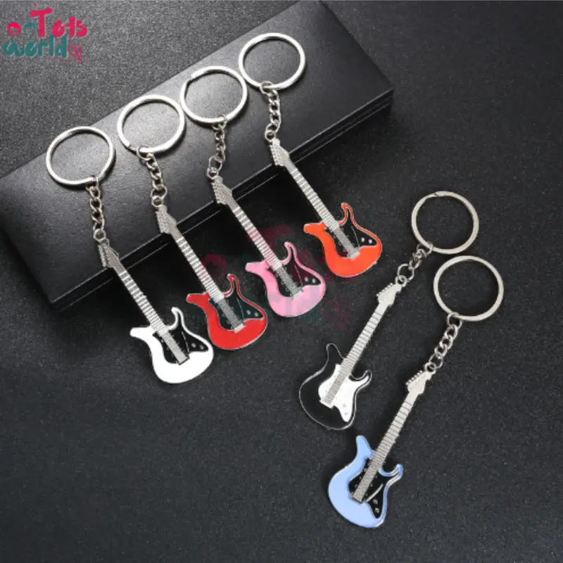 Totsworld - Gantungan Kunci Guitar Couple Pasangan - Keychain Guitar 6