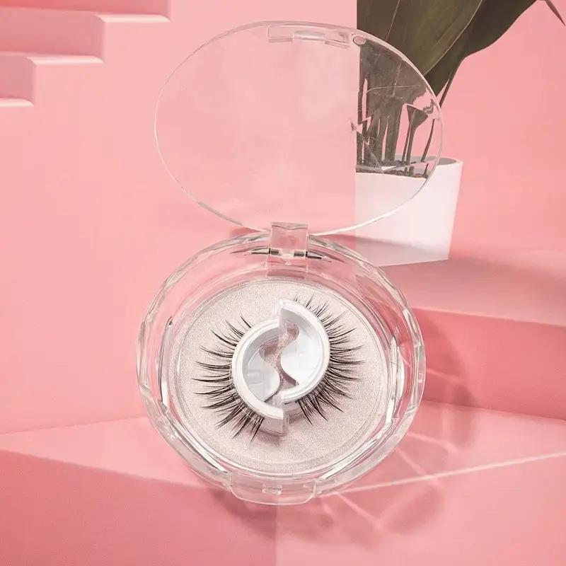Product Introduction of DIY Reusable Self-adhesive Eyelashes, 1 Pair Natural Fluffy Waterproof Cluster Fake Lashes for Lashes Extensions, False Lashes for Women Eye Makeup Enhancement 13