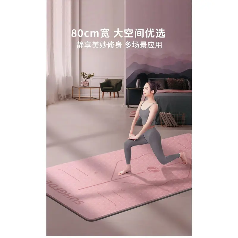 Thảm Tập Yoga, Chất Liệu TPE Chuyên Nghiệp, Tay Cầm Chống Trượt, Bảo Vệ Môi Trường, Không Độc Hại, Cách Âm, Hấp Thụ Sốc, Thích Hợp Cho Ký Túc Xá Sinh Viên, Sử Dụng Trong Nhà, Có Thể Có Một Số Lỗi Vi Mô, Thảm Tập Thể Dục 3