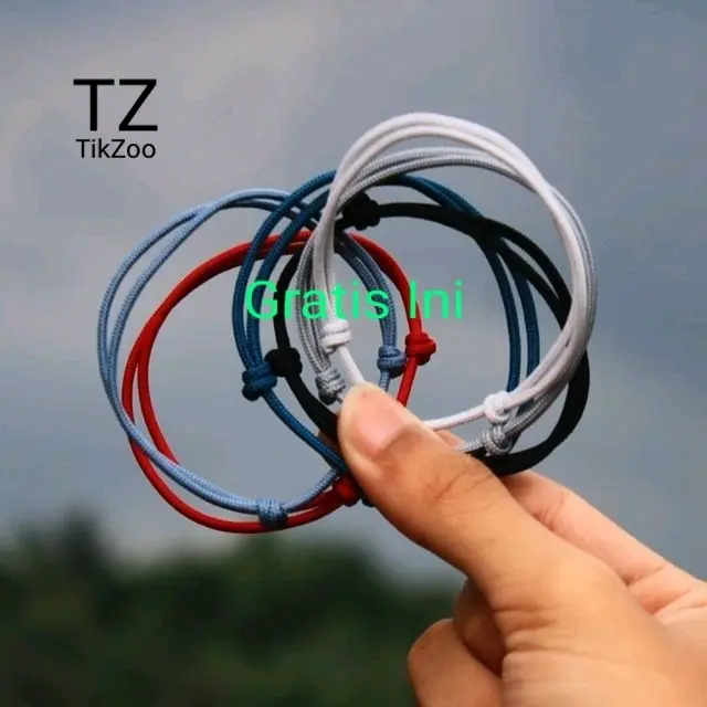 Gelang Pria Paket Jangkar Tali Paracord Pengait Besi Anhas 1