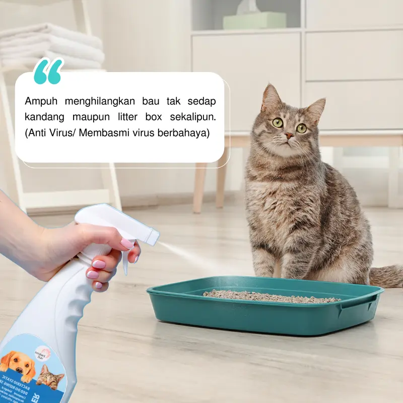 Penghilang Bau Kotoran Kucing Anjing Disinfectant Spray 500ml 1