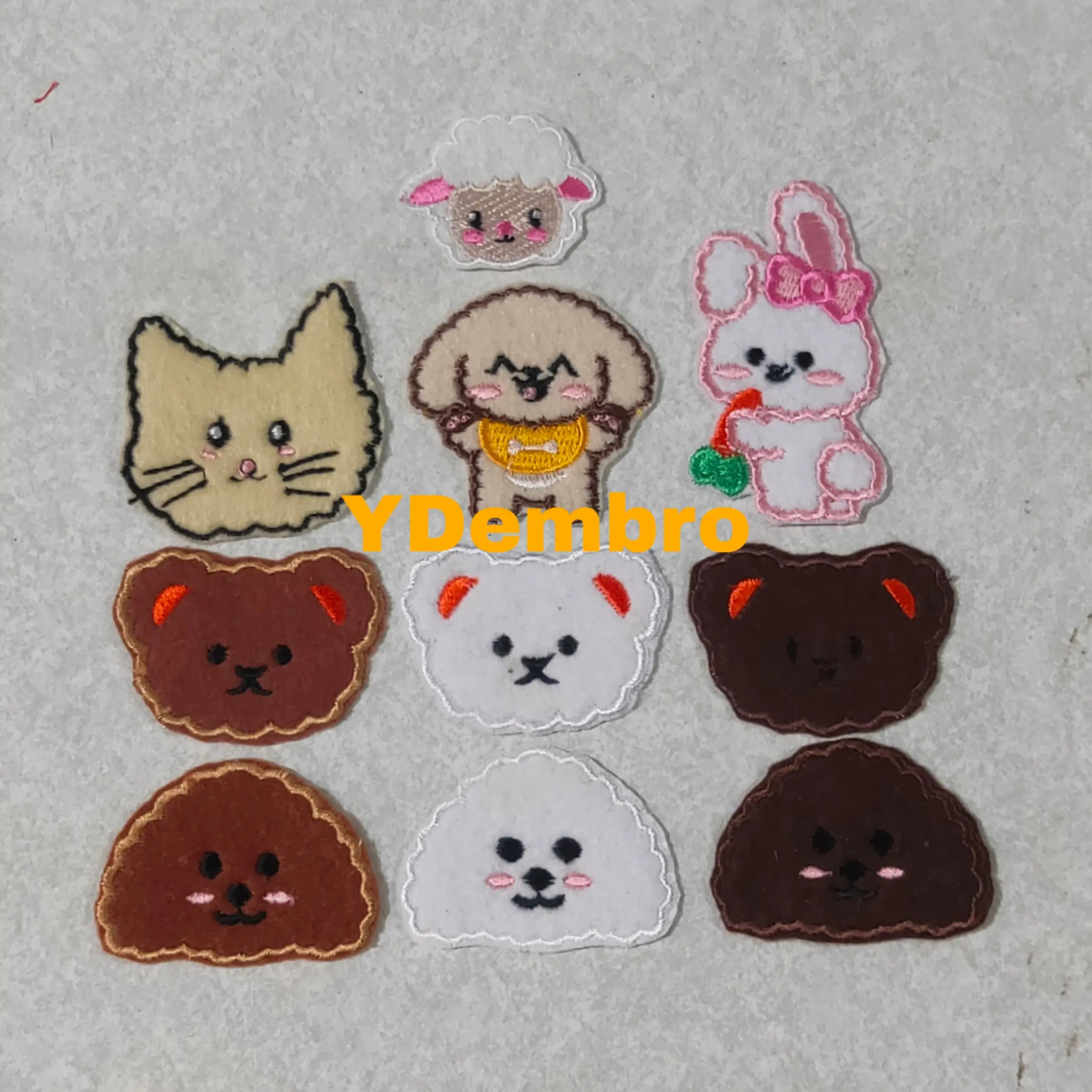 Patch Bordir Poodle Dog Animal Iron On