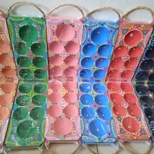 Congklak Lipat Motif Lukis Free 100pc Kerang Asli