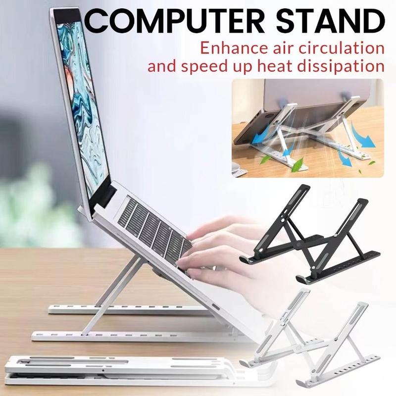 TNKJ Computer Mới Phổ quát Giá đỡ laptop Có thể gập lại Không trượt Giá đỡ sổ tay Có thể điều chỉnh Đế làm mát laptop dành cho Laptop/Tablet/điện thoại