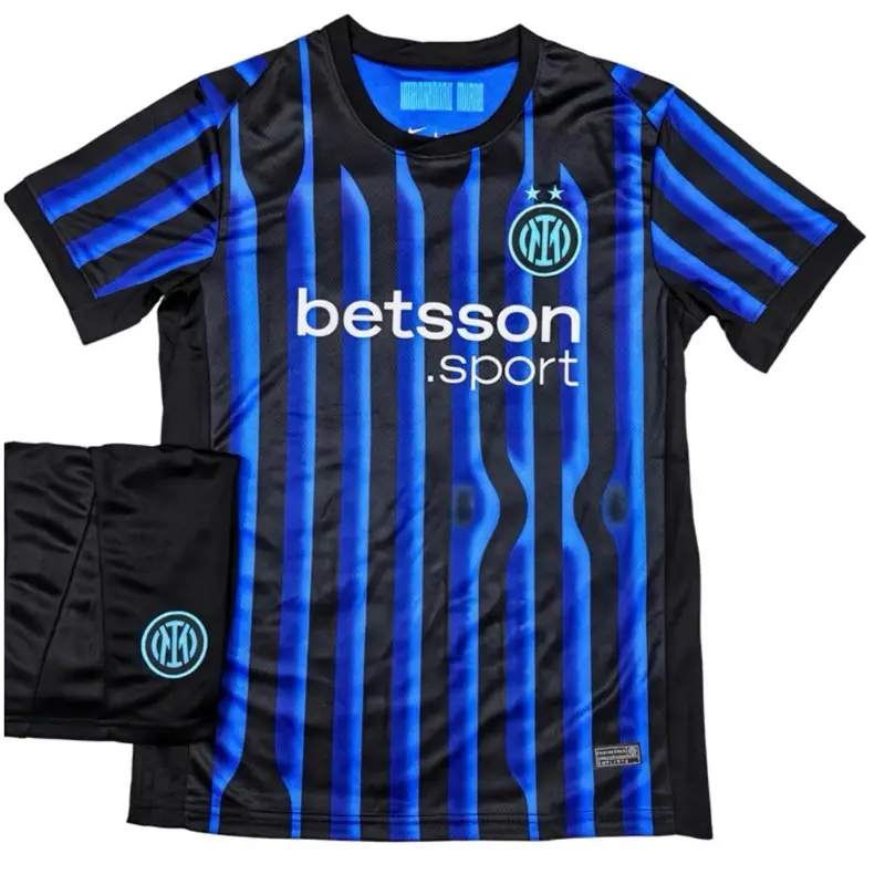 Bộ quần áo clb In tơ Milan sân nhà 25/26 vải gai thái full logo