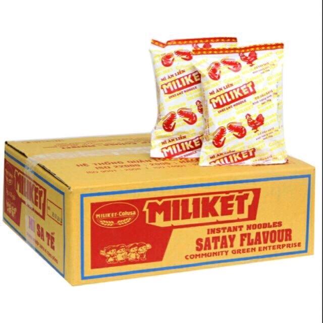 Thùng 30 gói mì tôm đặc biệt Miliket giấy 65g