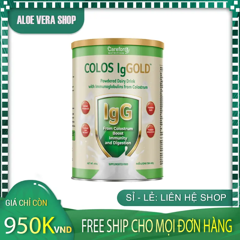 Sữa Non COLOS IgGOLD Chính Hãng Care For Việt Nam 450g AloeVeraShop