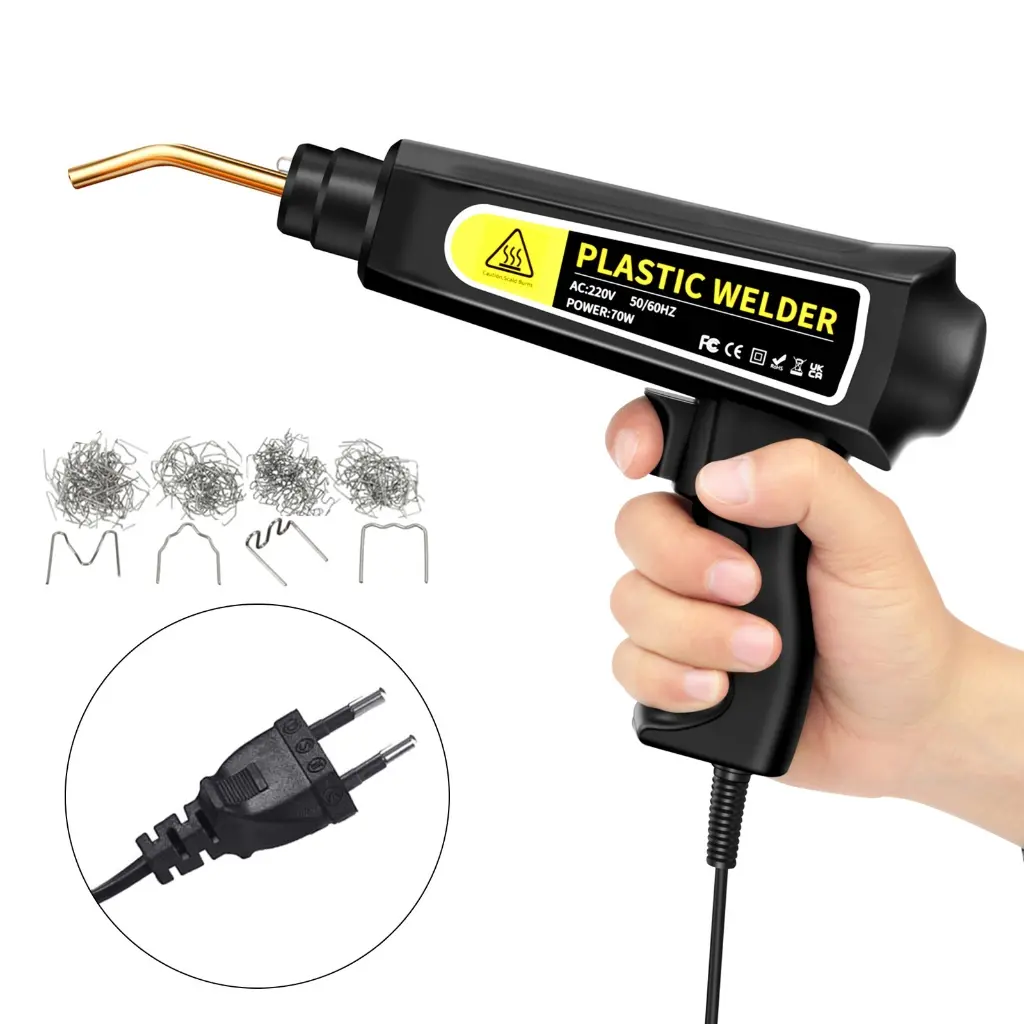 Versatile 70W Plastic Welding Kit Fast Heating, 4 Shapes, Durable Construction for Car Bumpers Repair Easy Weldings