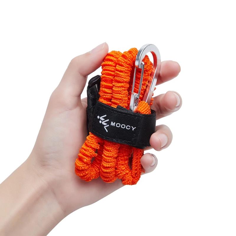 Product Introduction of Stretchable Elastic Kayak Canoe Paddle Leash Anti-Lost Wear-resistant Camping Tent Rope Adjustable with Safety Hook Rowing Safety Rope Rowing Boat Accessories 15