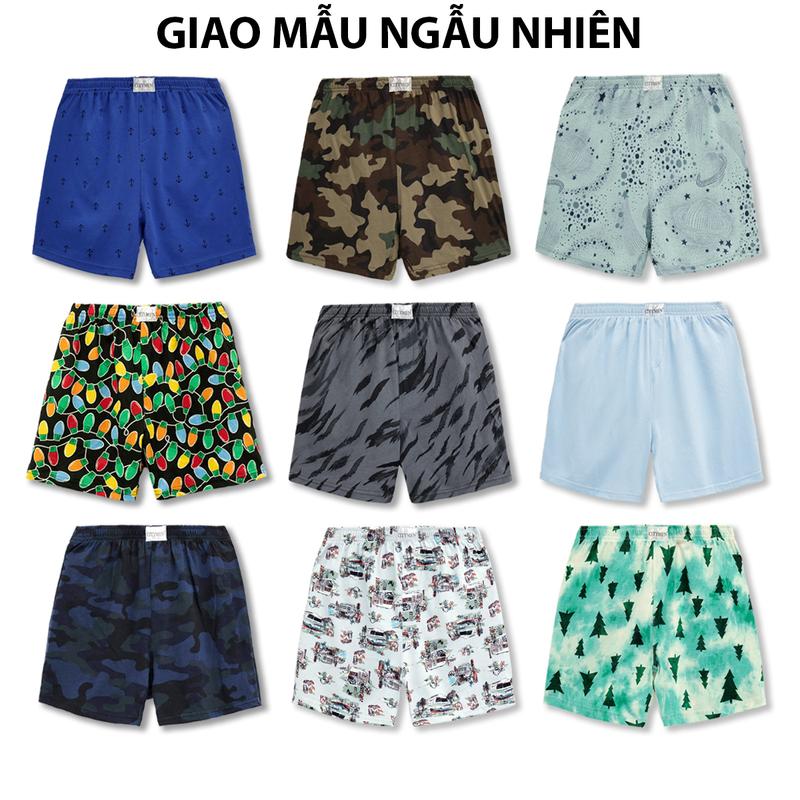 Combo 5,4,3 quần đùi thun cotton co giãn 4 chiều, quần short nam mặc ở nhà, mặc ngủ, quần đùi nam nhiều màu giao mẫu ngẫu nhiên Menswear Áo 5