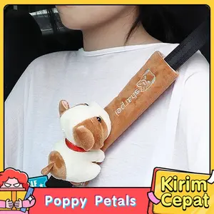 Sarung Pelindung Sabuk Pengaman Mobil Bahan Halus Lembut Anti Gesek Karakter Hewan Lucu Universal Untuk Semua Mobil Aksesoris Interior Nyaman Aman Dan Tidak Panas