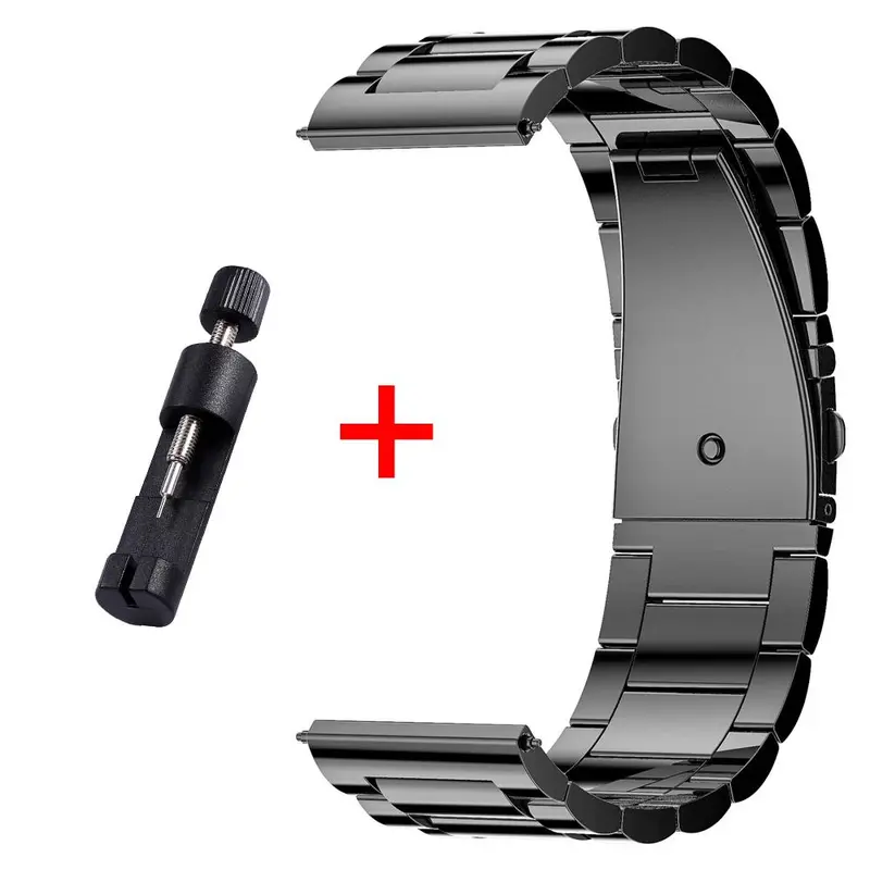 Silicone/Stainless Steel Watch Band Compatible With V69/NX8, 1 Set Quick Release Replacement Watch Band for Men, Smart Watch Accessories 4