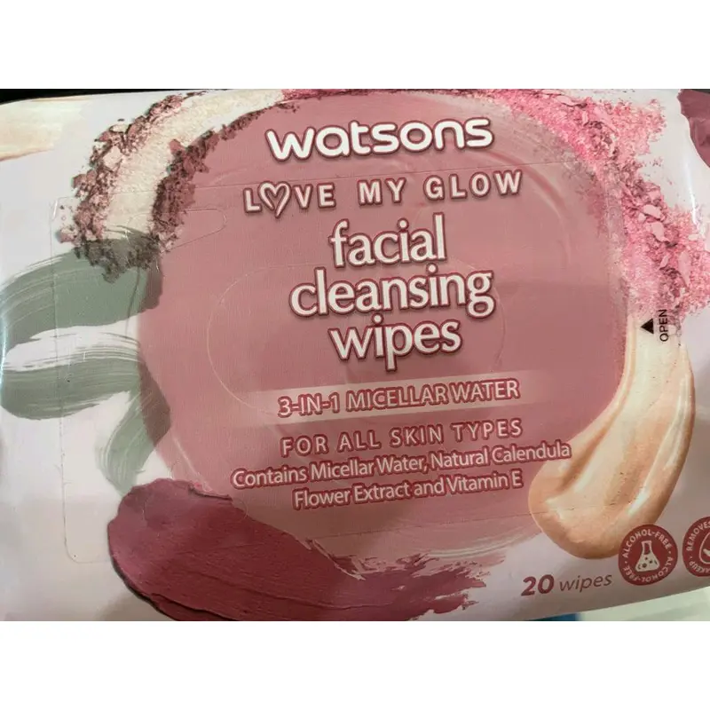 Watsons facial cleansing wipes/kapas pembersih wajah 6