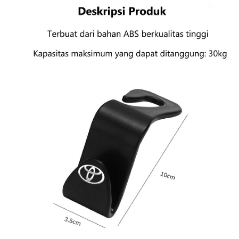 Product Introduction of 2PCS/Mini Portabel Gantungan Jok Mobil/Gantungan Mobil/Hanger Kursi Mobil  Dengan logo Car 22