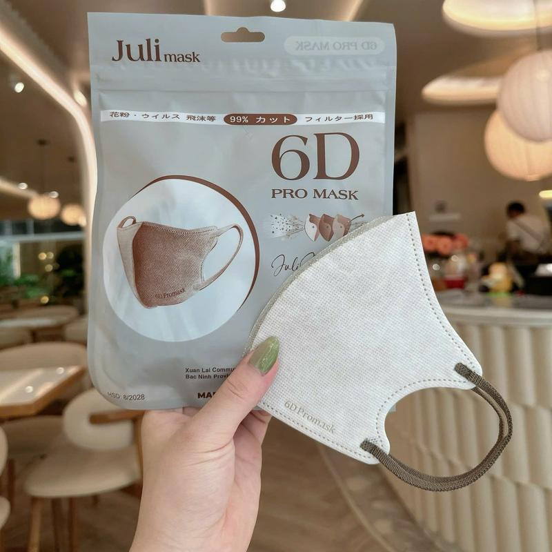 [ Mua 100 tặng 20c ] Khẩu trang 6D Juli Mask 3 lớp kháng khuẩn mẫu thời trang