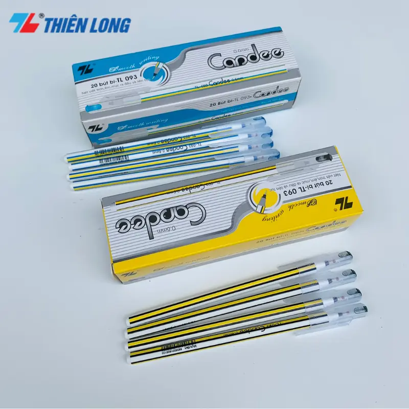 Hộp 20 Chiếc Bút Bi Nến Candee TL 093 Mực Xanh Đen 0