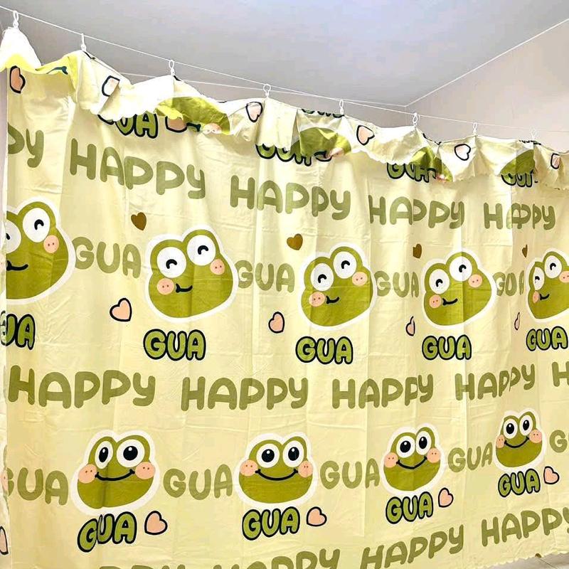 mẫu 3 rèm ghi đô che gác lửng ,che cửa, ngăn phòng, che giường ktx chất liệu vải poly TẶNG KÈM DÂY TREO RÈM remcua