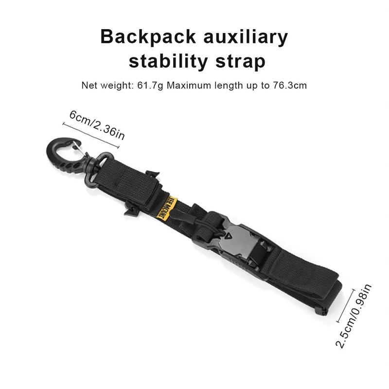 Product Introduction of Three Point Auxiliary Fixed Shoulder Bag Anti Slip Strap Quick Detachable Backpack Stabilizer Strap for Sling Packs & Messengers 8
