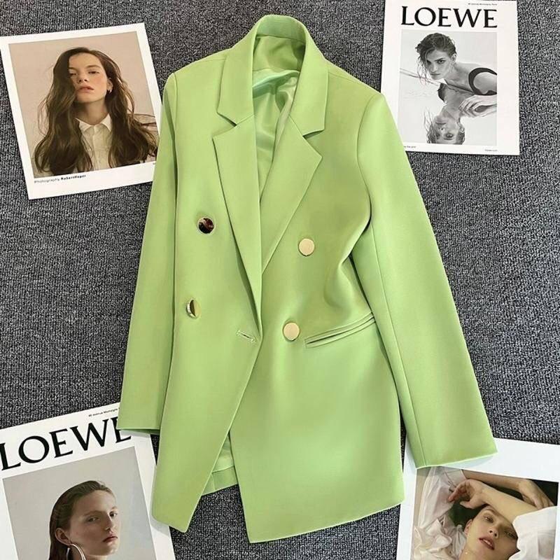 Product Introduction of Áo khoác blazer áo khoác vest nữ 2 lớp có đệm cầu vai rất đẹp khuy nút cao cấp Voi Women Top 27