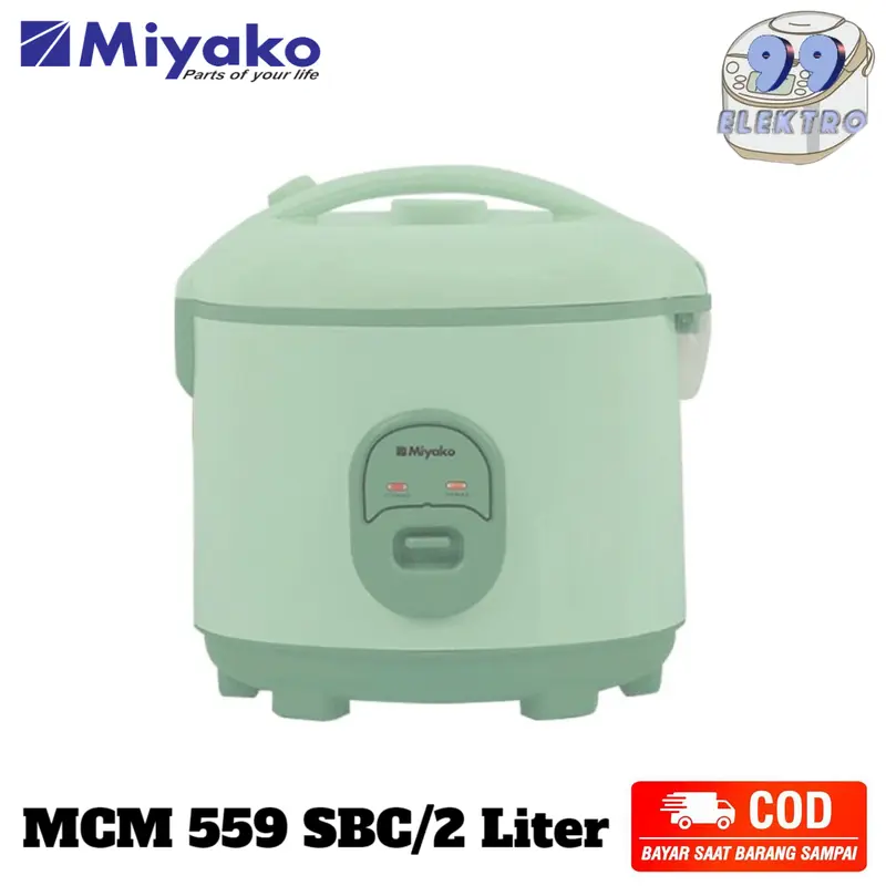 Miyako Rice Cooker MCM 559 SBC 2 Liter Nanoal / Penanak Nasi Miyako 2 Liter - Garansi Resmi 0