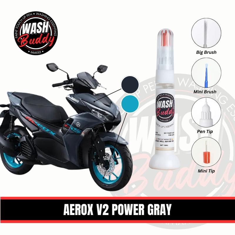 Aerox V2 Power Gray Paint Touch Up (Paint Correct) - TikTok Shop ...