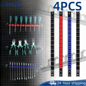 4pcs/Set Tempat Obeng Gantung Serbaguna Tempat Kunci Pas Rak Tang Tempat Alat Obeng Rak Obeng