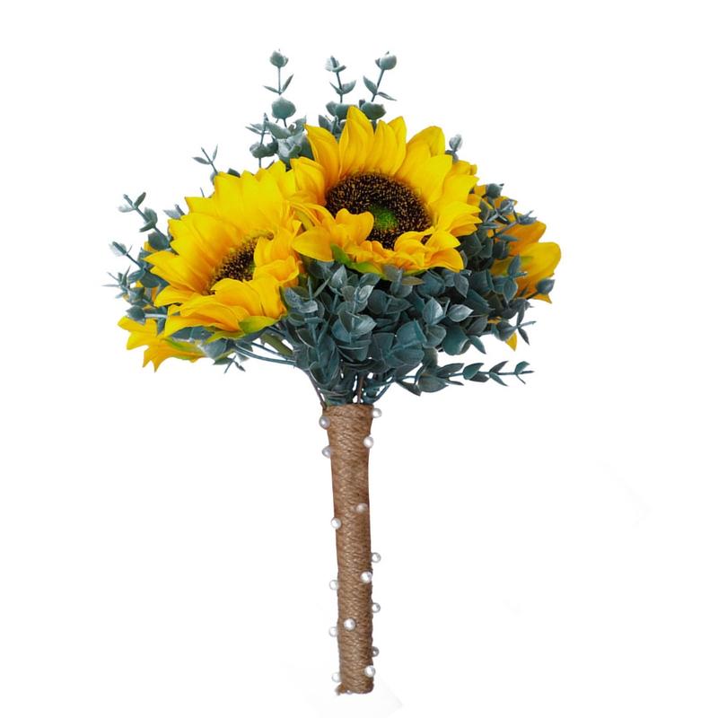 Product Introduction of Wedding Artificial Sunflower Bouquet Simulation Flower Ornaments Decoration for Wedding Flower Arrangement Decoration 39