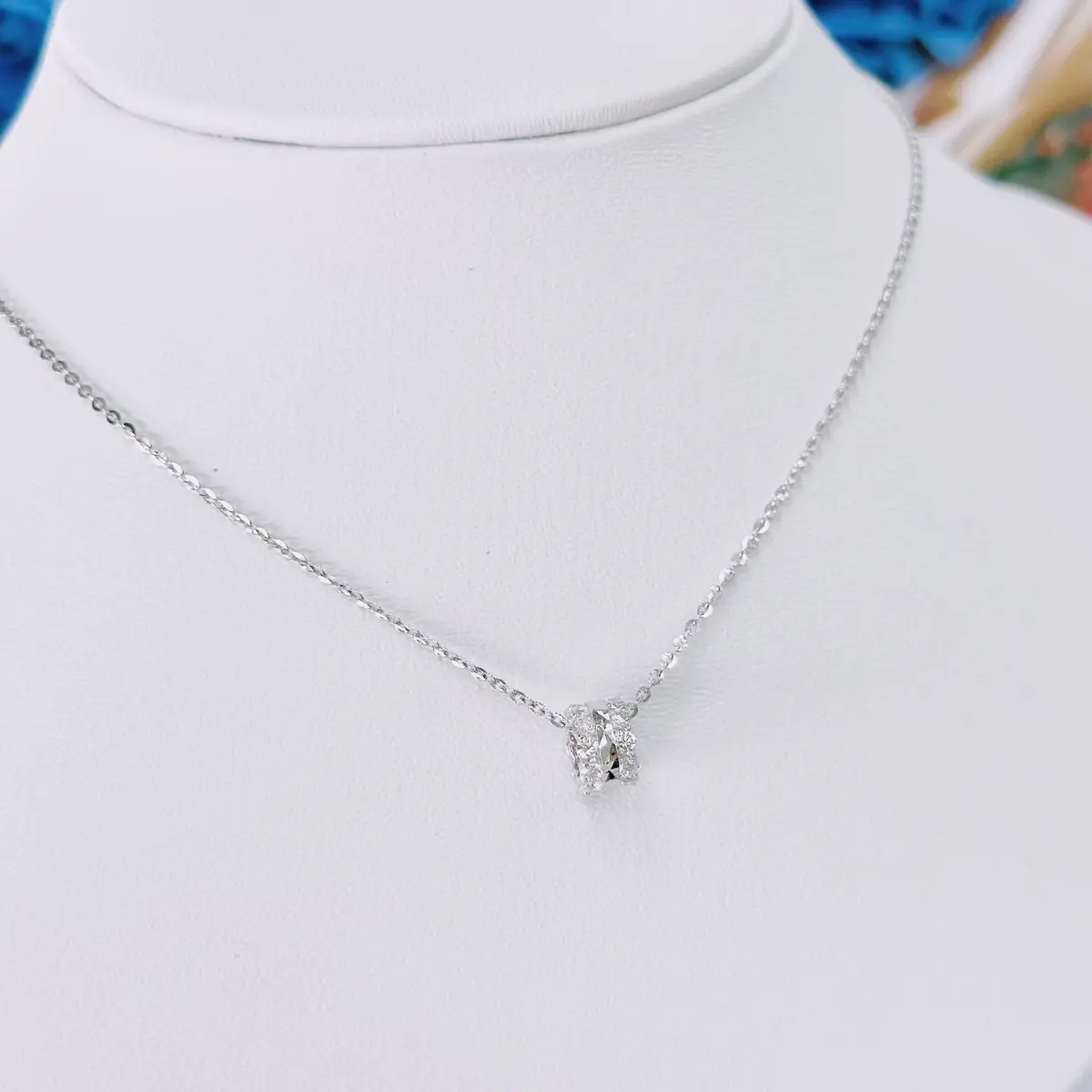 Phụ kiện Dây chuyền công + Mặt khoen cắt máy, Bạc ý xi kim cho Nam Nữ