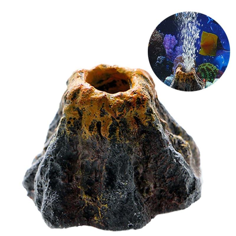 Aquarium Volcano Shape Air Bubble Stone Oxygen Pump Tool Decoration Oxygenation Aquarium Fish G5Y0 7