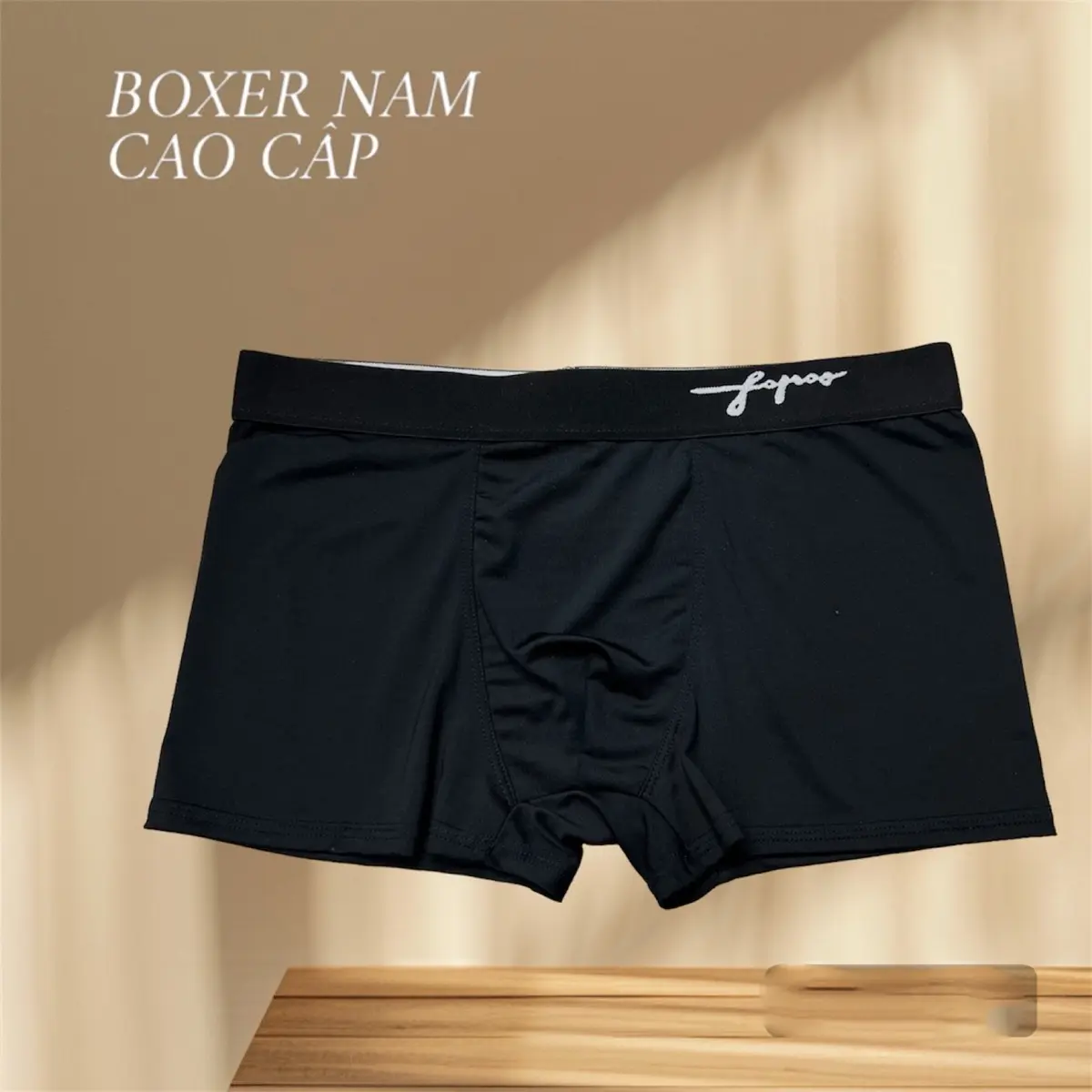 (LẺ 1 CHIẾC ĐEN CAO CÁP) QUẦN SỊP THUN LẠNH CO GIÃN, THOÁNG MÁT Boxer Quần Boxer Nam Menswear