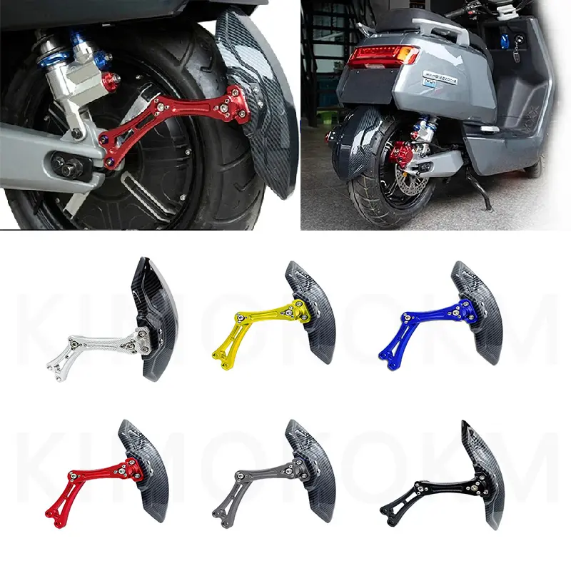 Universal Carbon Fiber Fender Splash Guard Cnc Aluminium Alloy Fender Mudguard Electric Fender Motorcycle Vehicle Imitation