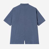 Gambar Baju Muslim Duha Muslimwear - Nadeer Shirt Short Sleeve - Grey Blue dari Duha Muslim Wear Kota Tangerang 5 Tokopedia