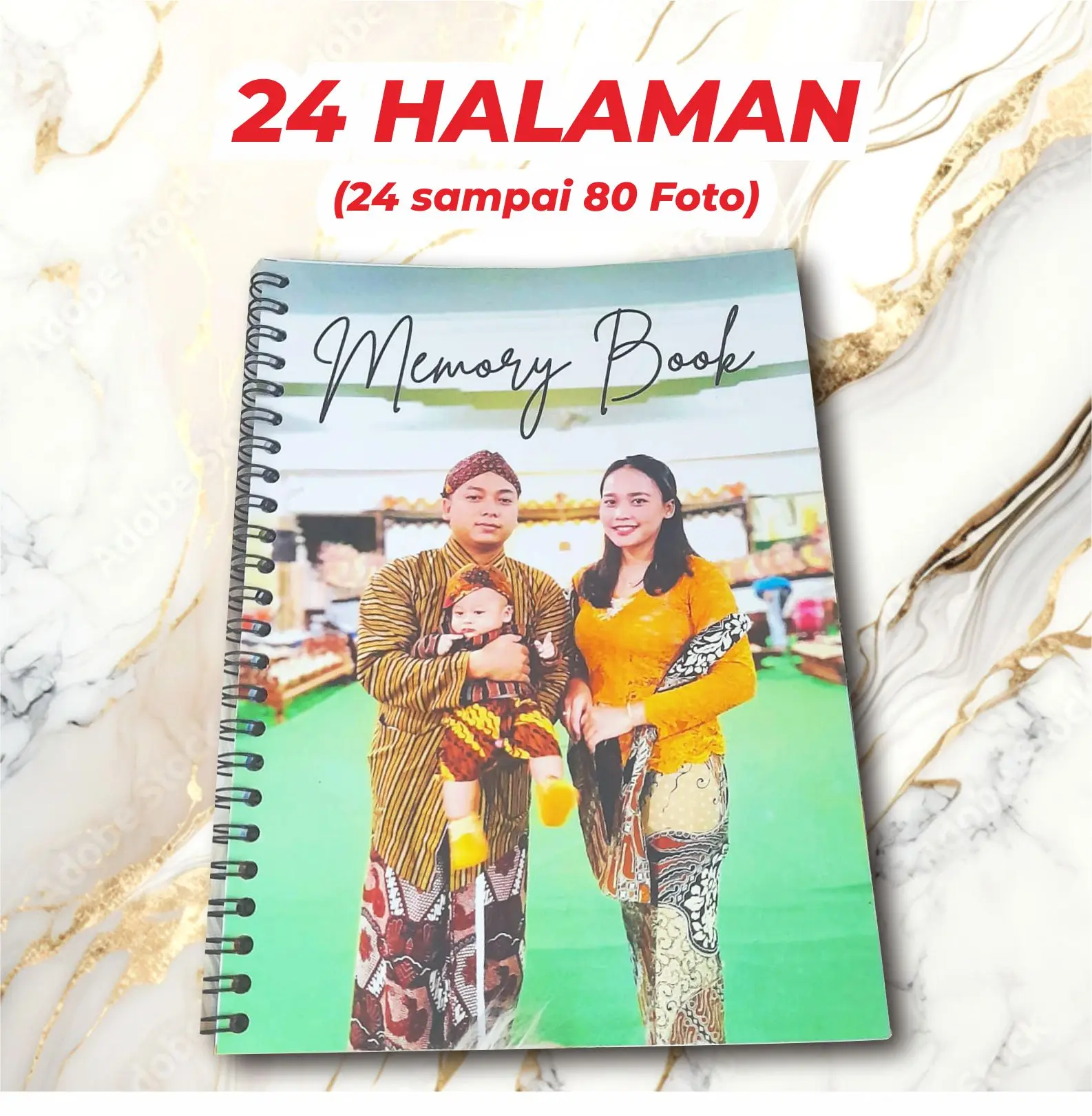 PHOTOBOOK A5 / ALBUM FOTO A5 SPIRAL  (24 sampai 80 foto)