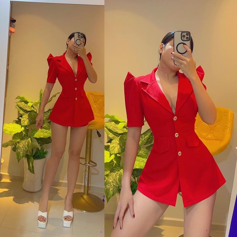 Bộ vét tay ngắn ( ao vet + quan shot ) hình thật 0
