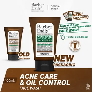 [READY STOCK] Barber Daily Acne Care & Oil Control Face Wash 100mL Cowok Facial