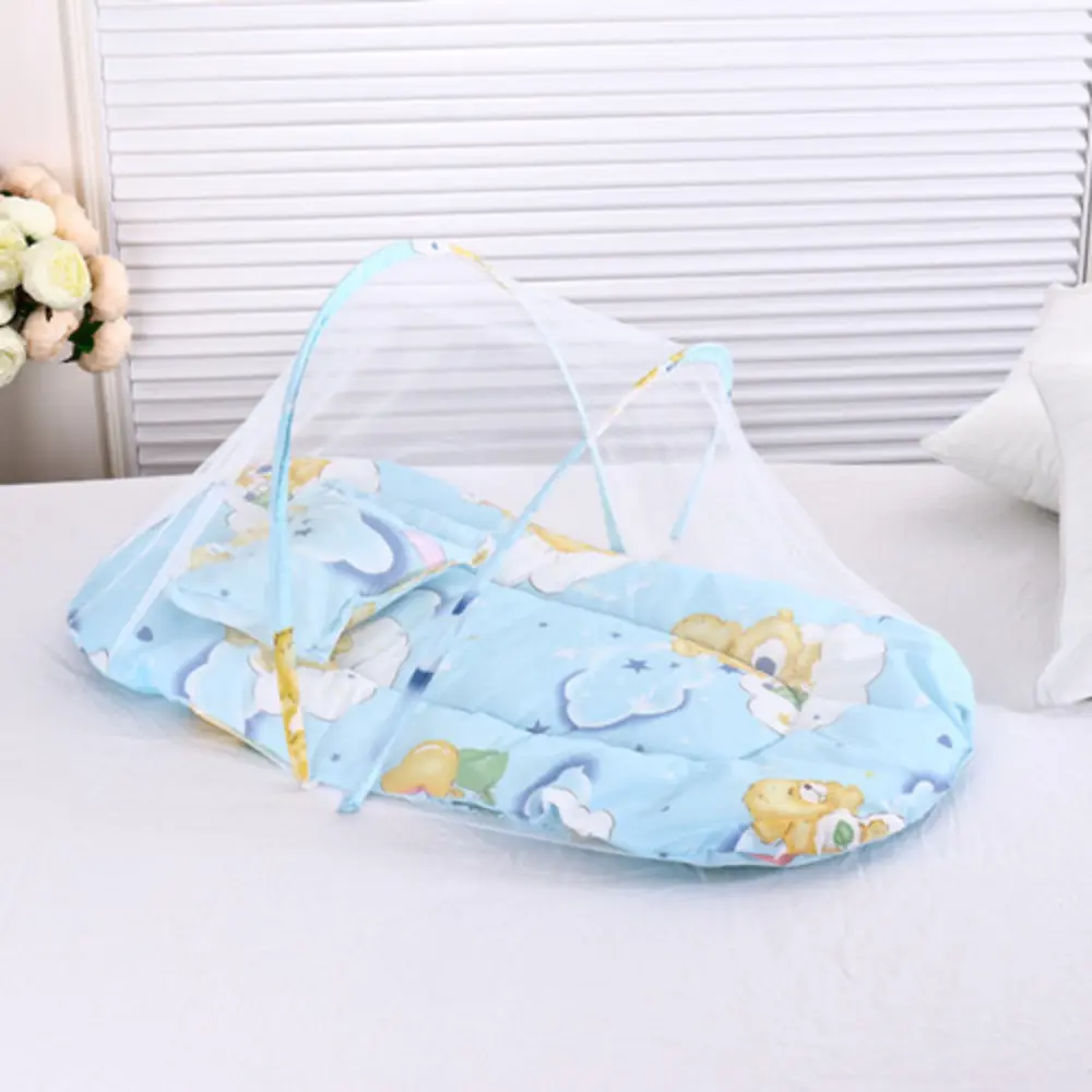 Baby mosquito net, foldable, no installation mosquito cover, cross-border, full cover, with cotton pad, pillow, mosquito net, universal costumebaby botolsusu avent นมเอส26 สูตร1