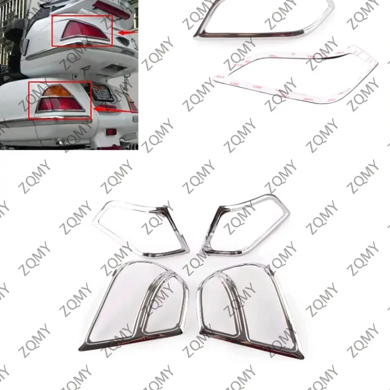 Fairing Saddlebag Light Accents for Honda Goldwing GL1800 2001 2002 2003 2004 2005 Decoration Boky Kits Parts Accessories Chrome