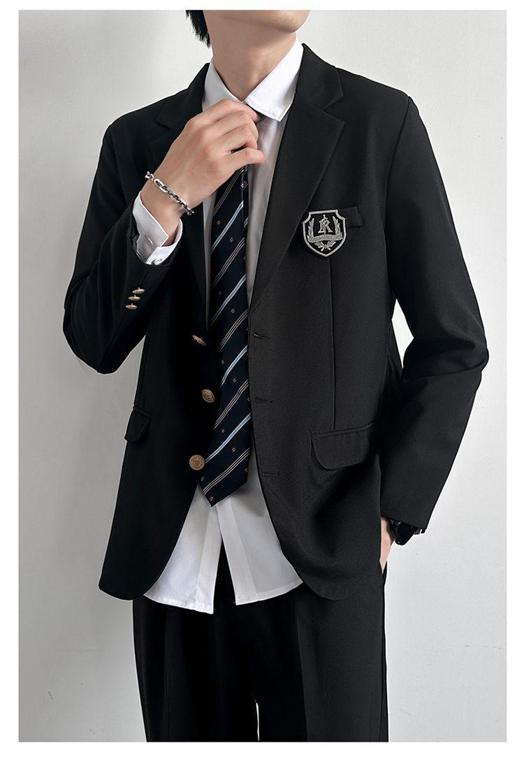 Product Introduction of Trendy Japanese Schoolboy Blazer Set - Stylish DK Uniform Suit for Men, Vintage Campus Style Jacket & Pants (1855+ Reviews) 15