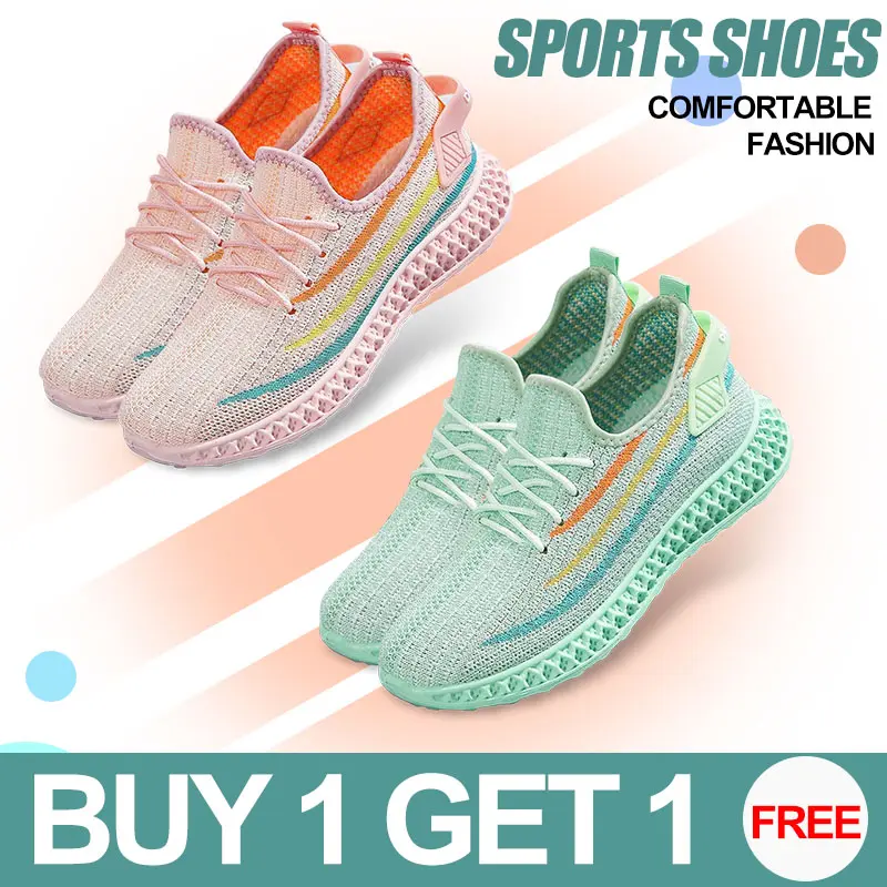 BUY 1 TAKE 1 Ladies Running Sneakers KOREAN FASHION RUBBER SHOES FOR WOMEN