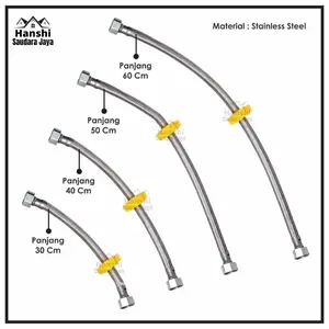 Selang Flexible Anyam / Selang Wastafel Closet kamar mandi Selang Bidet Shower