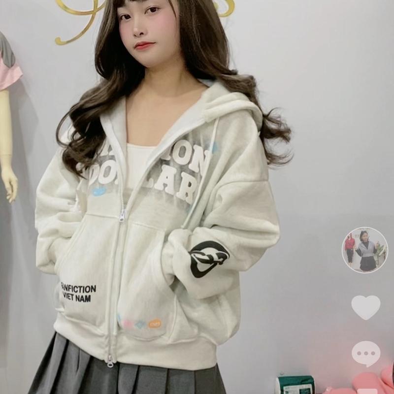 Áo Nỉ Bông In Nổi Boxy Millon Dollar Khoác Jacket FAFIC Studio Nỉ Bông Khoá 2 Chiều Hoodie Urban Nam - Menswear Top